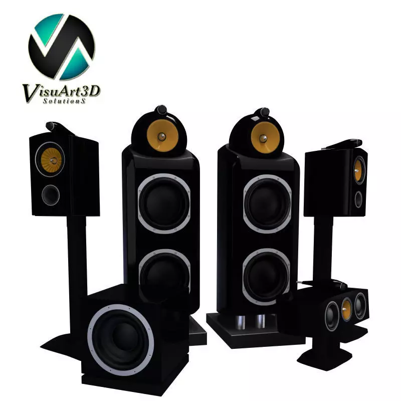 BaW 800 sound system 3D model