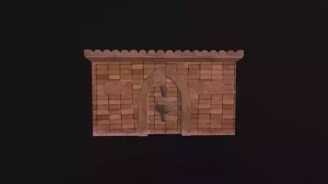 Monument water stream with Lions and bull