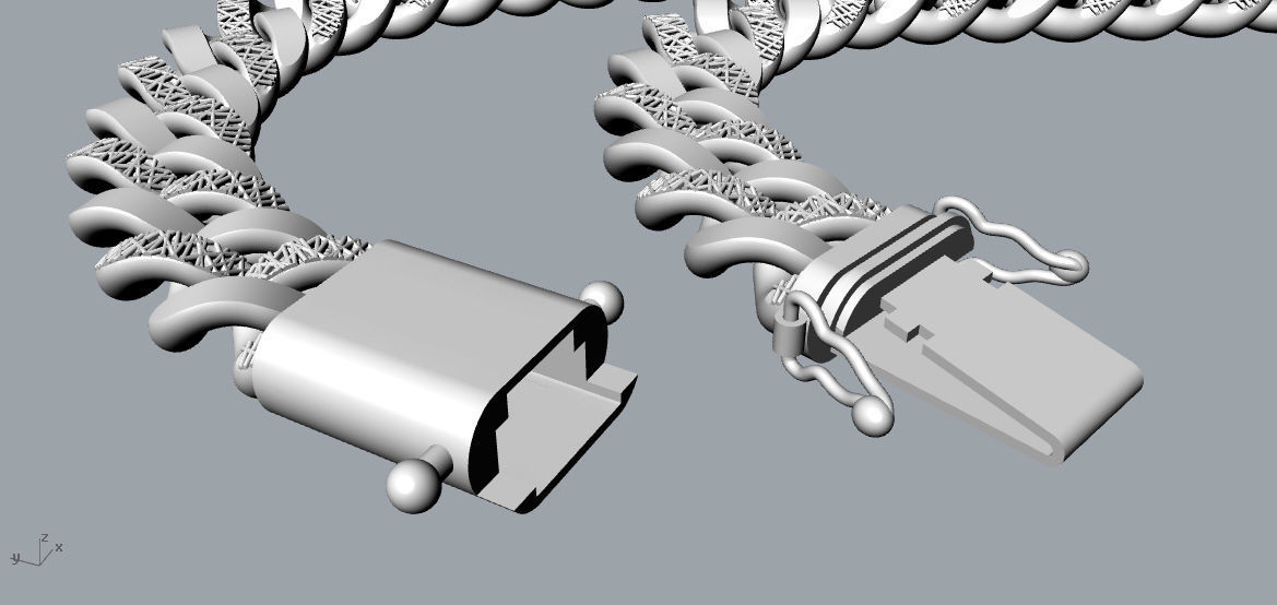 chain bracelets 10 3D print model_4