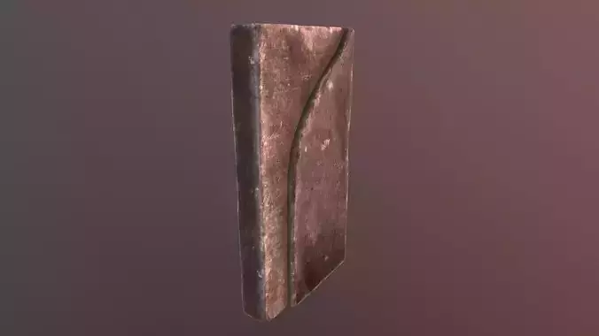 Oriental Grave Stone Low-poly 3D model