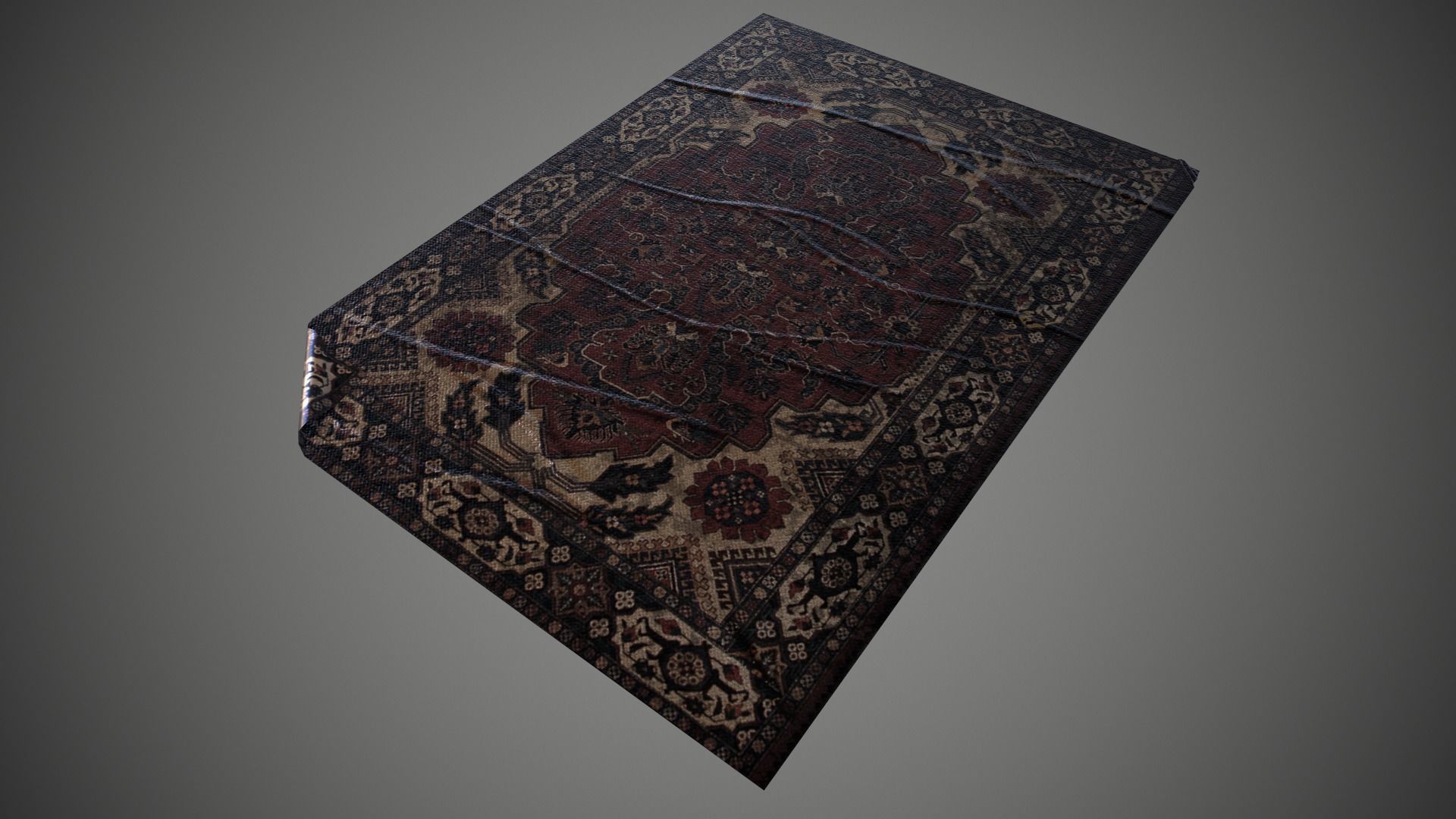 Simple low-poly carpet Low-poly 3D model_5