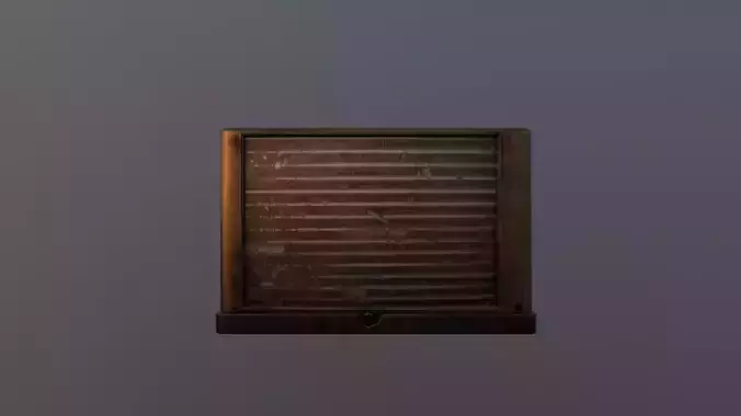 Window Soviet Air Conditioner Low-poly 3D model