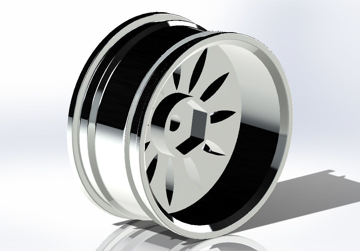 RC Model 3d Rim Printable and use robot rim 3D print model_3