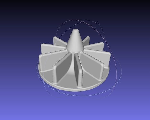 Small Radial Pump Impeller Magnet Driven 3D print model