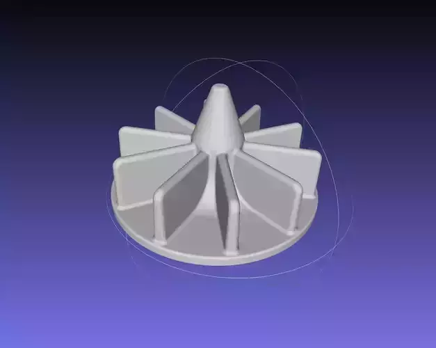 Small Radial Pump Impeller Magnet Driven 3D print model