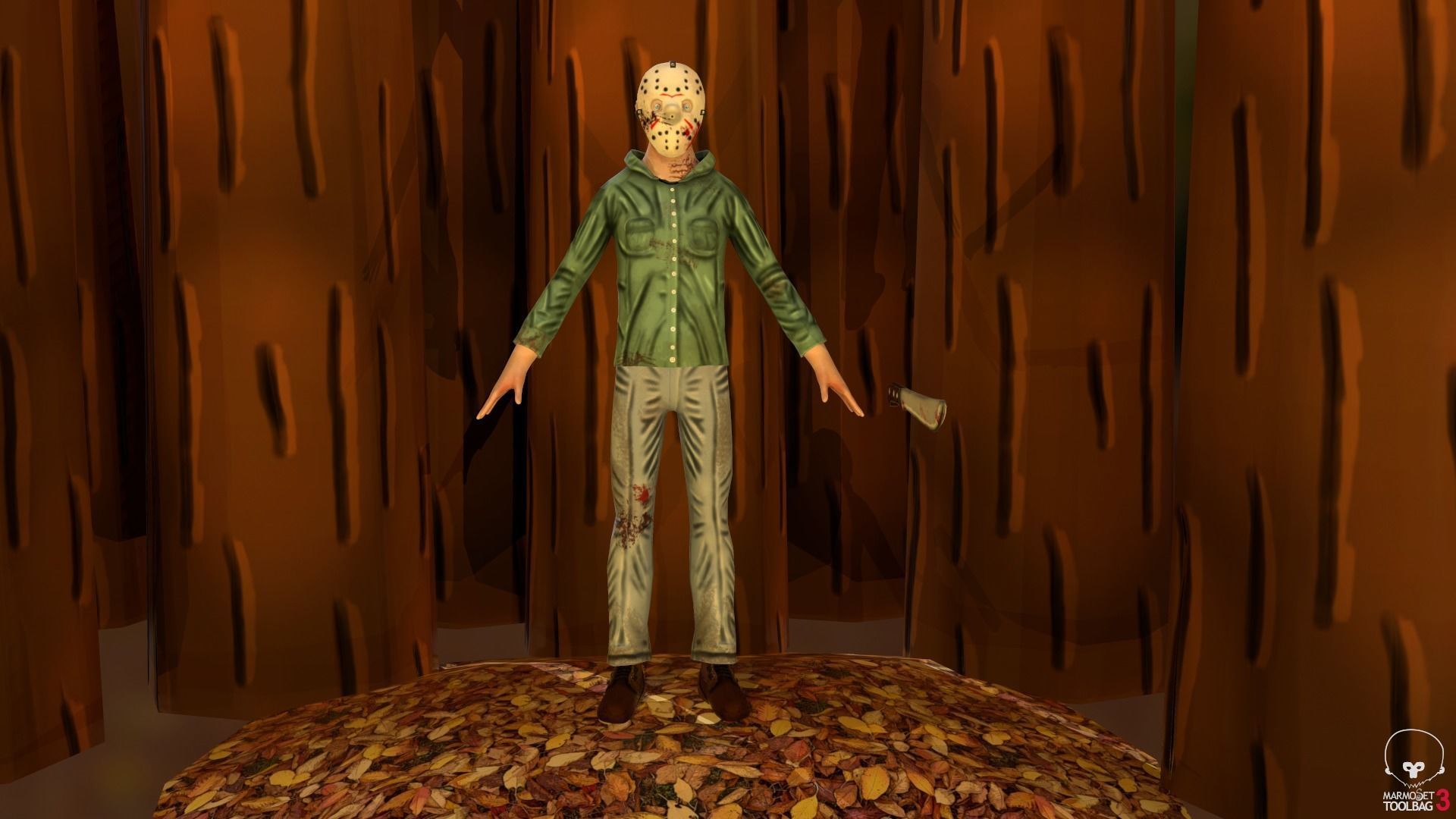 Stylized Jason Voorhees Low-poly 3D model_18