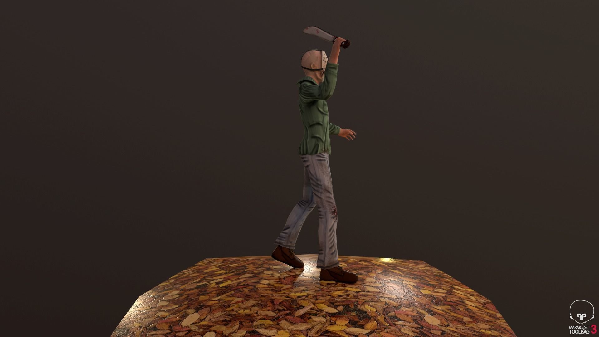 Stylized Jason Voorhees Low-poly 3D model_17