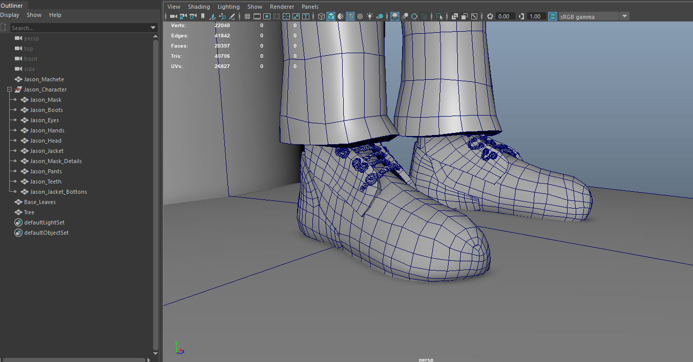 Stylized Jason Voorhees Low-poly 3D model_38