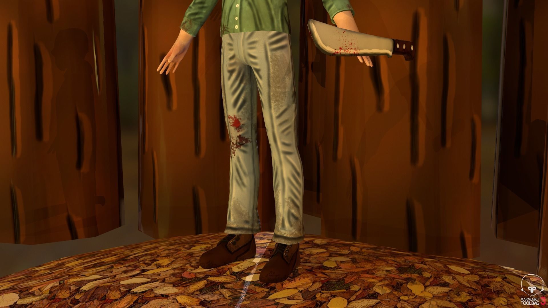 Stylized Jason Voorhees Low-poly 3D model_25