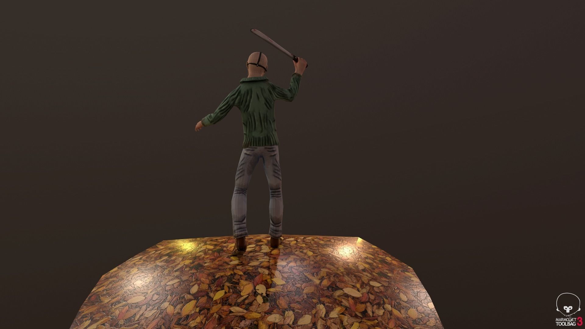 Stylized Jason Voorhees Low-poly 3D model_15