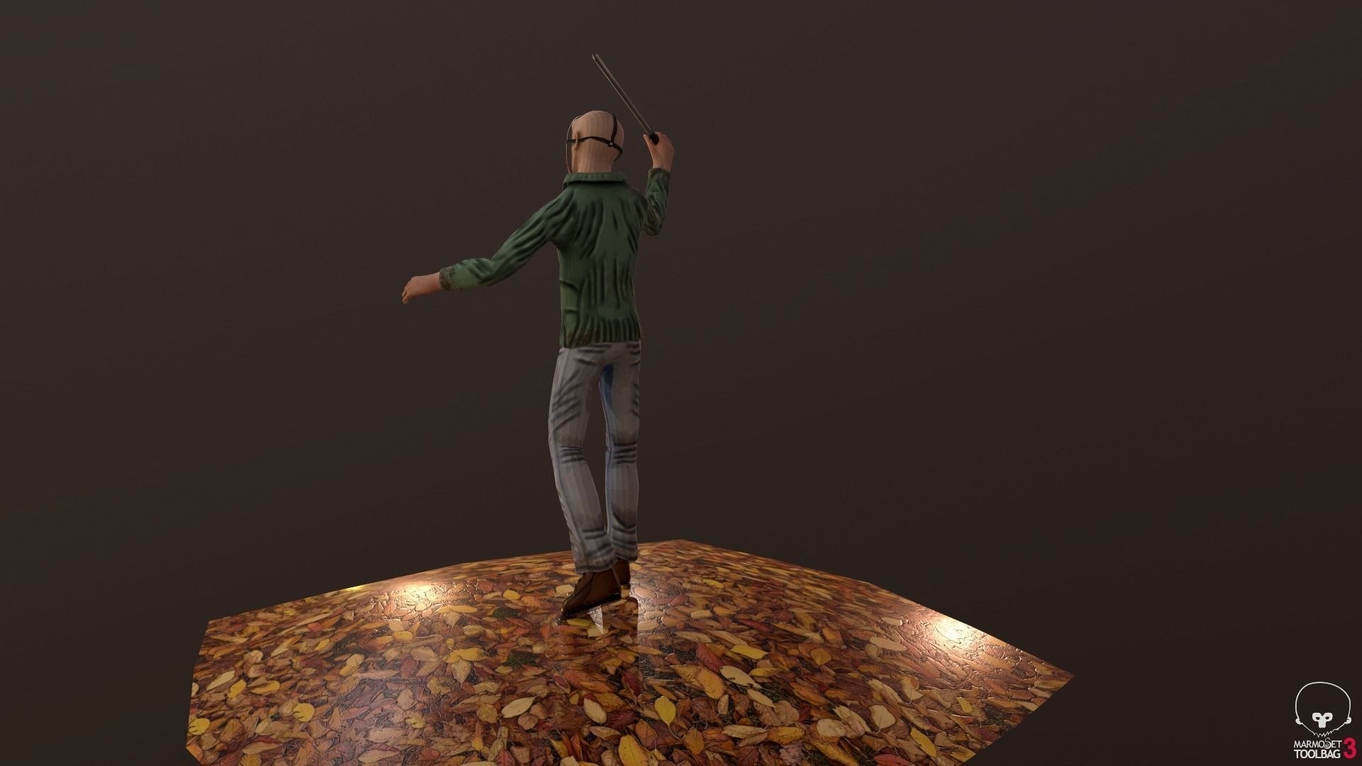 Stylized Jason Voorhees Low-poly 3D model_14