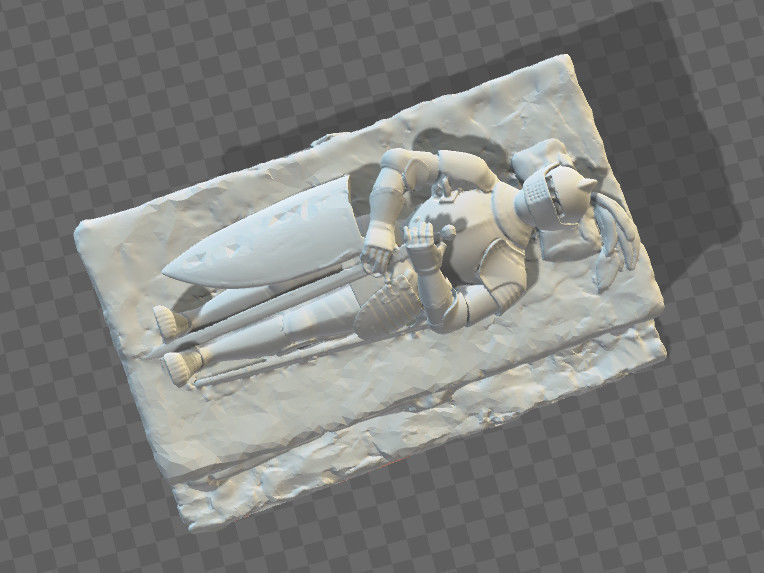 ANCIENT MEDIEVAL GRAVE SHAPED BOX 3D print model_1