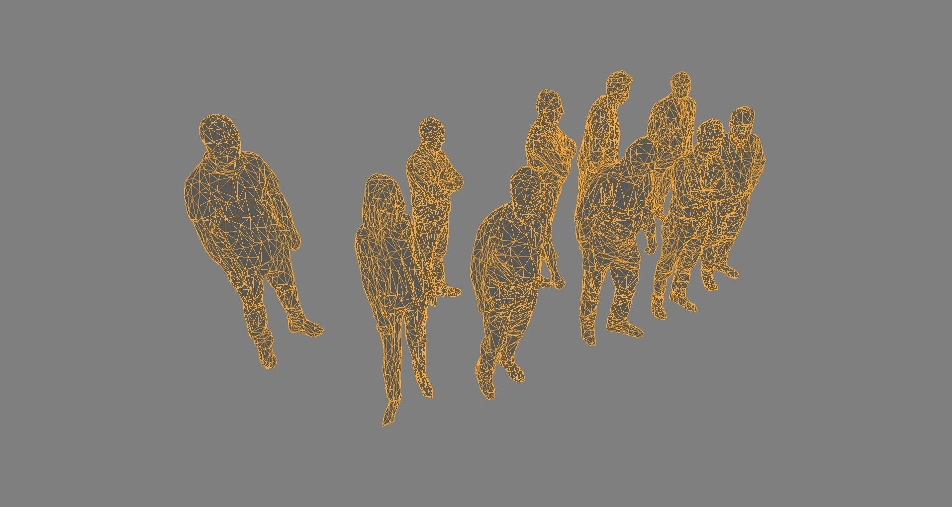 10 Low Poly People Pack Volume 2 Low-poly 3D model_6
