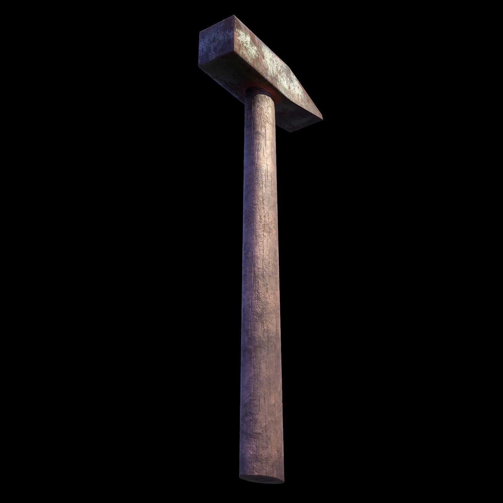 Old Hammer - Game Ready - RC Low-poly 3D model_4