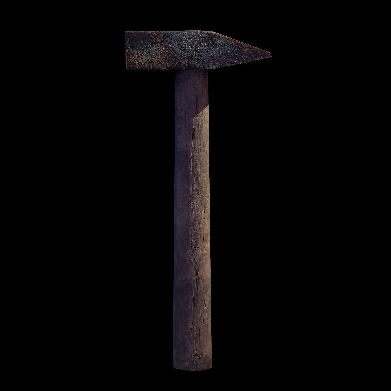 Old Hammer - Game Ready - RC Low-poly 3D model_8