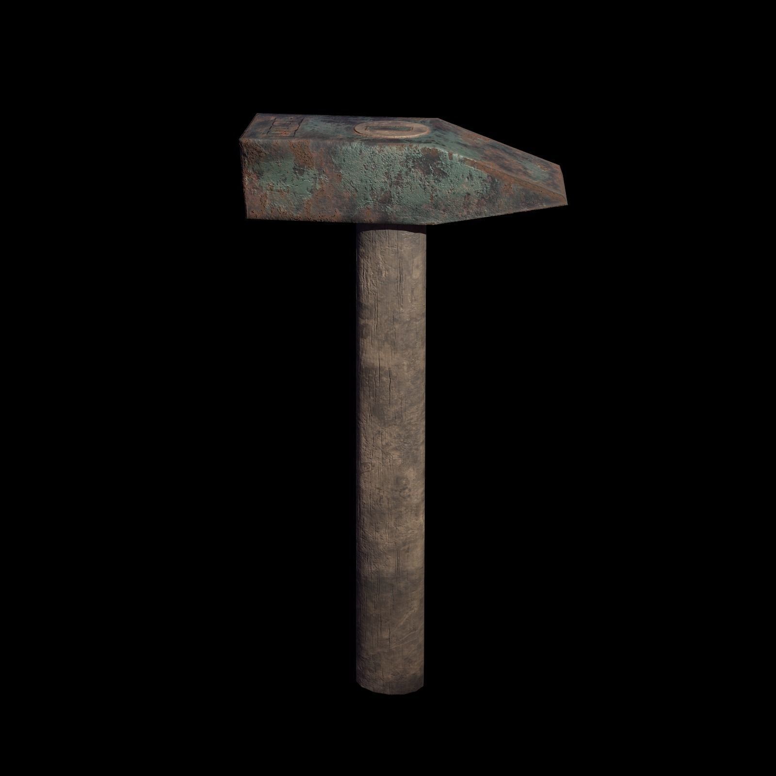 Old Hammer - Game Ready - RC Low-poly 3D model_5