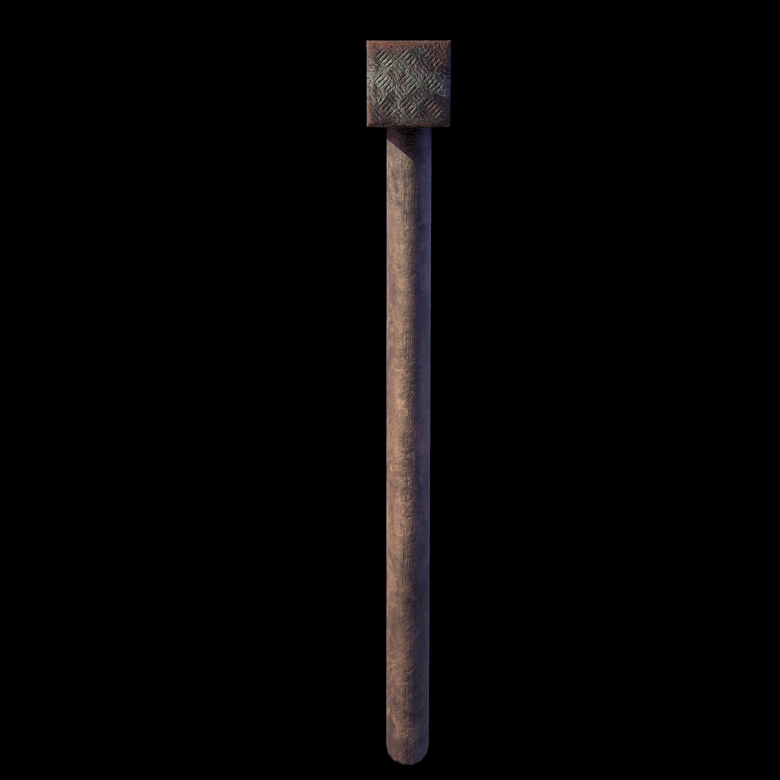 Old Hammer - Game Ready - RC Low-poly 3D model_18