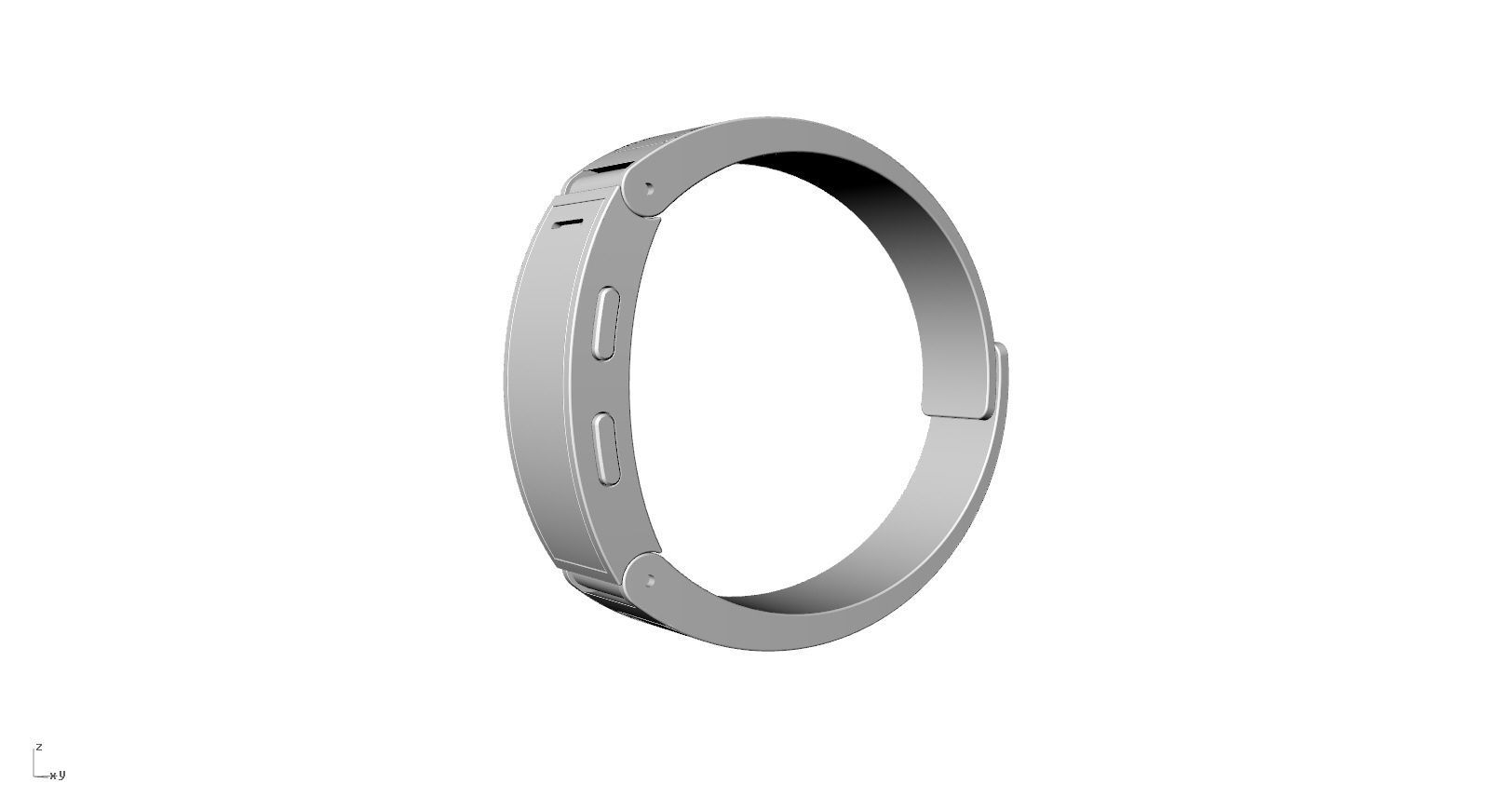 Metal smart watch 3d model design 3D print model_26