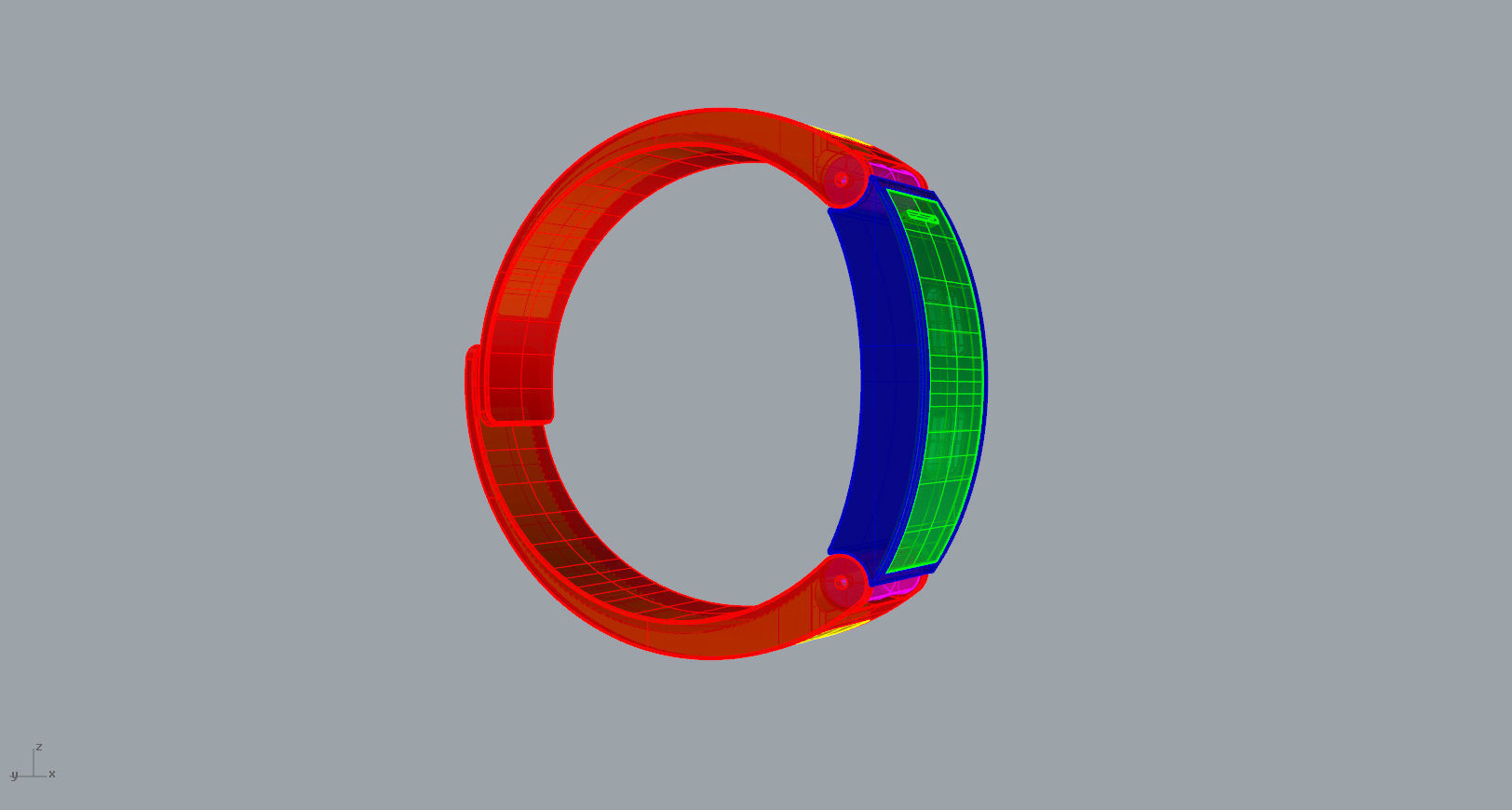 Metal smart watch 3d model design 3D print model_24