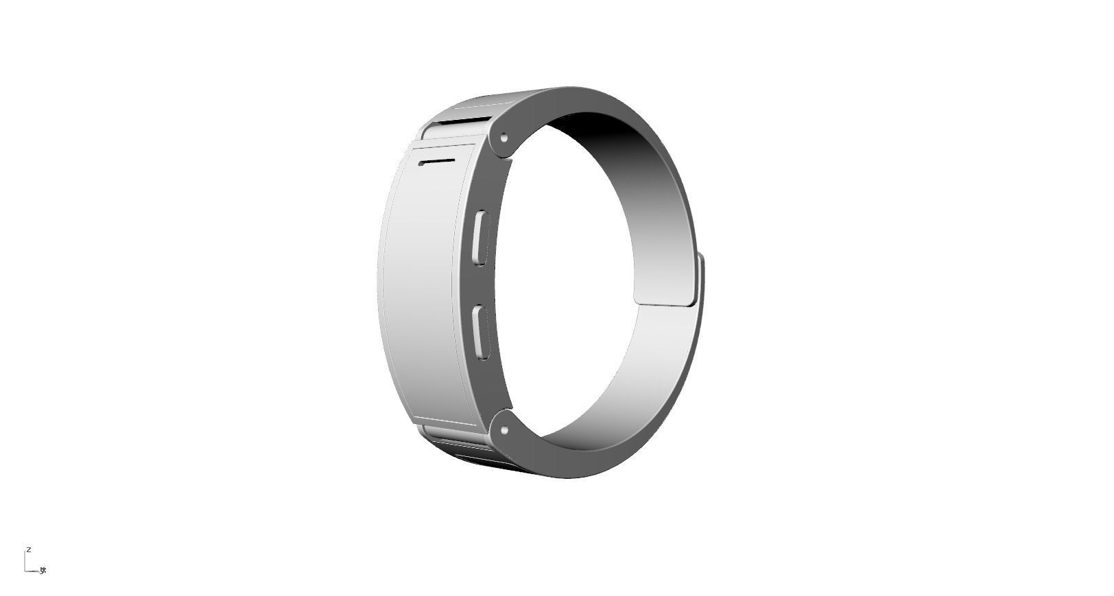 Metal smart watch 3d model design 3D print model_23