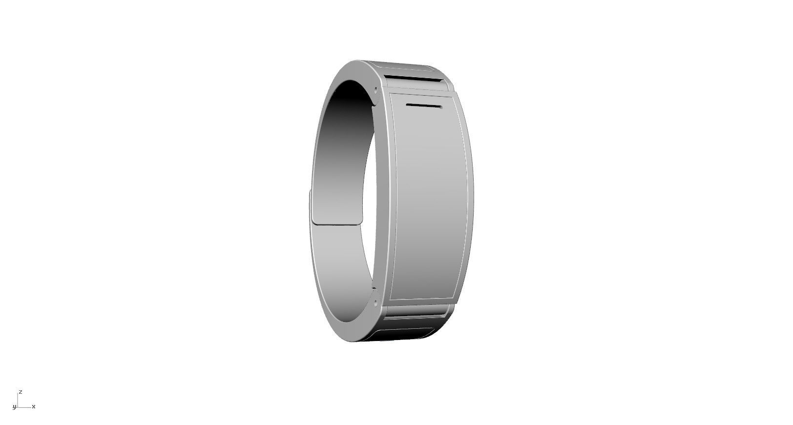 Metal smart watch 3d model design 3D print model_34