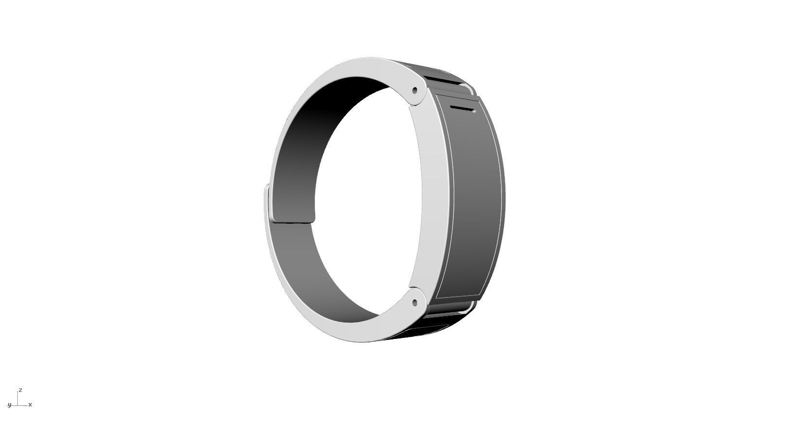 Metal smart watch 3d model design 3D print model_33