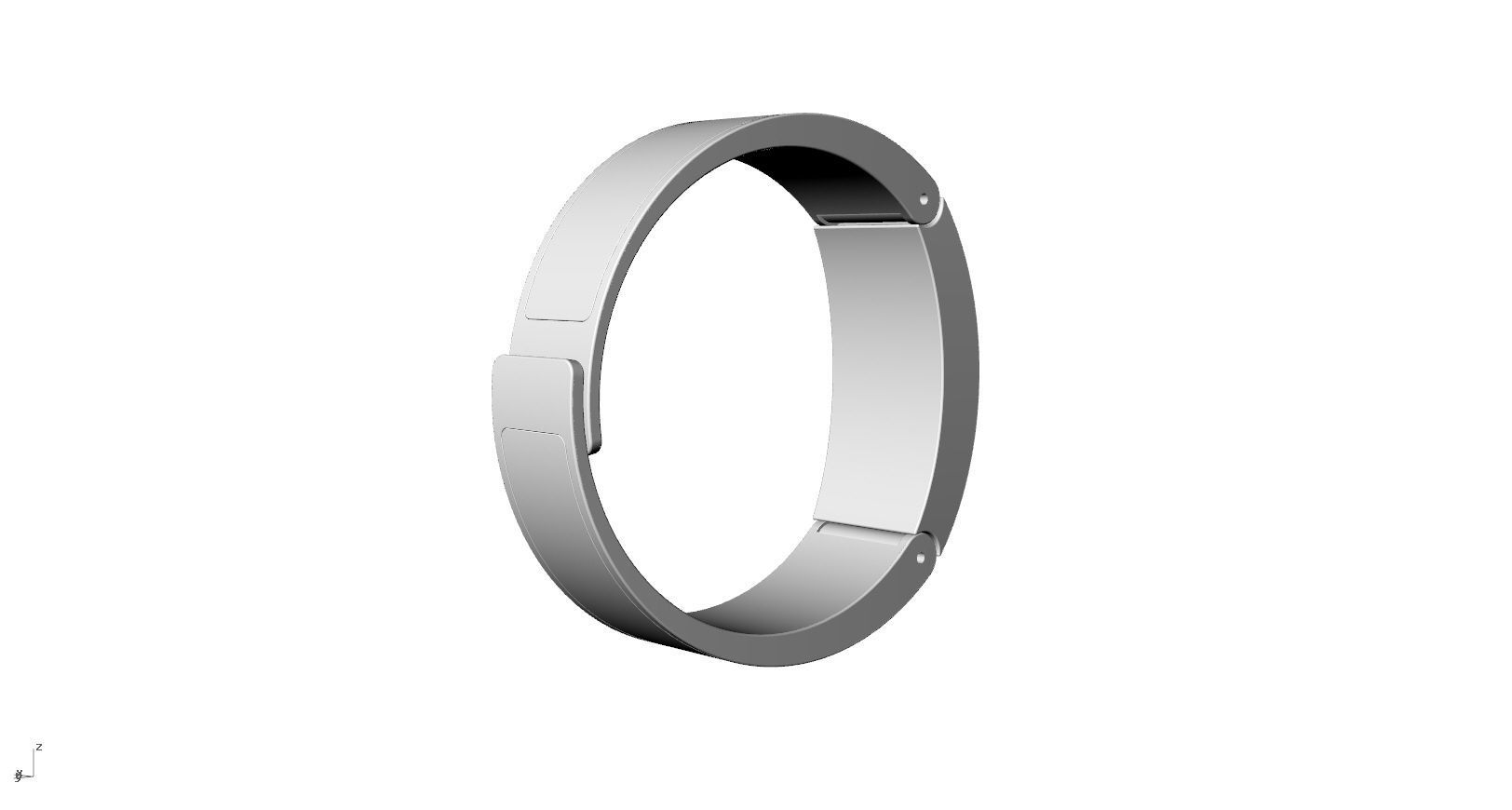 Metal smart watch 3d model design 3D print model_31