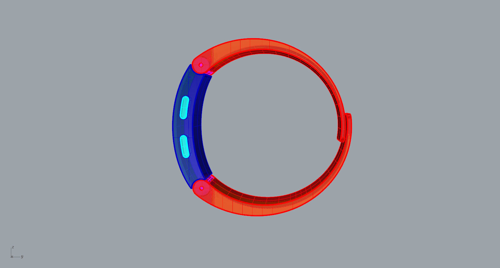 Metal smart watch 3d model design 3D print model_13