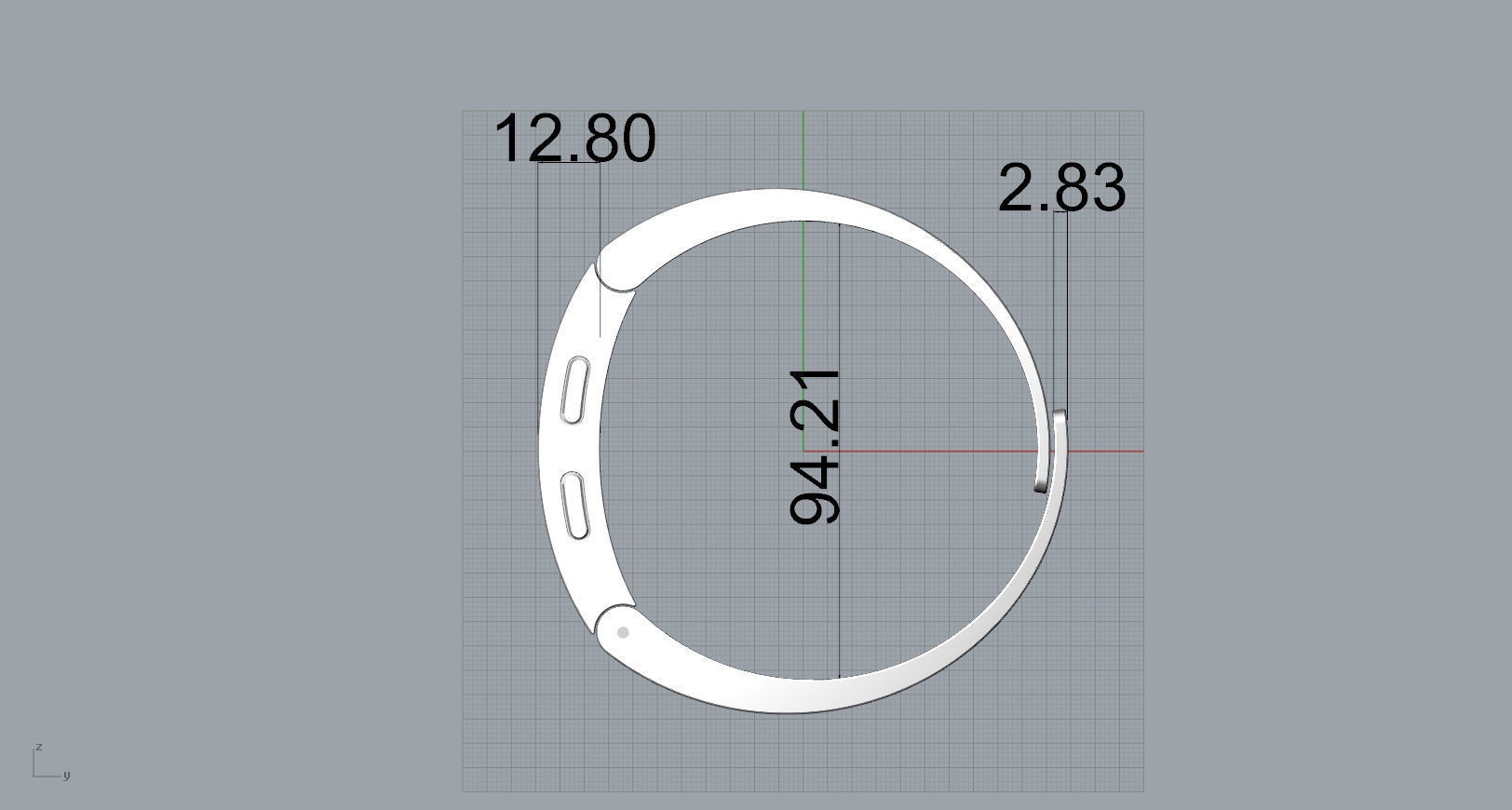 Metal smart watch 3d model design 3D print model_36