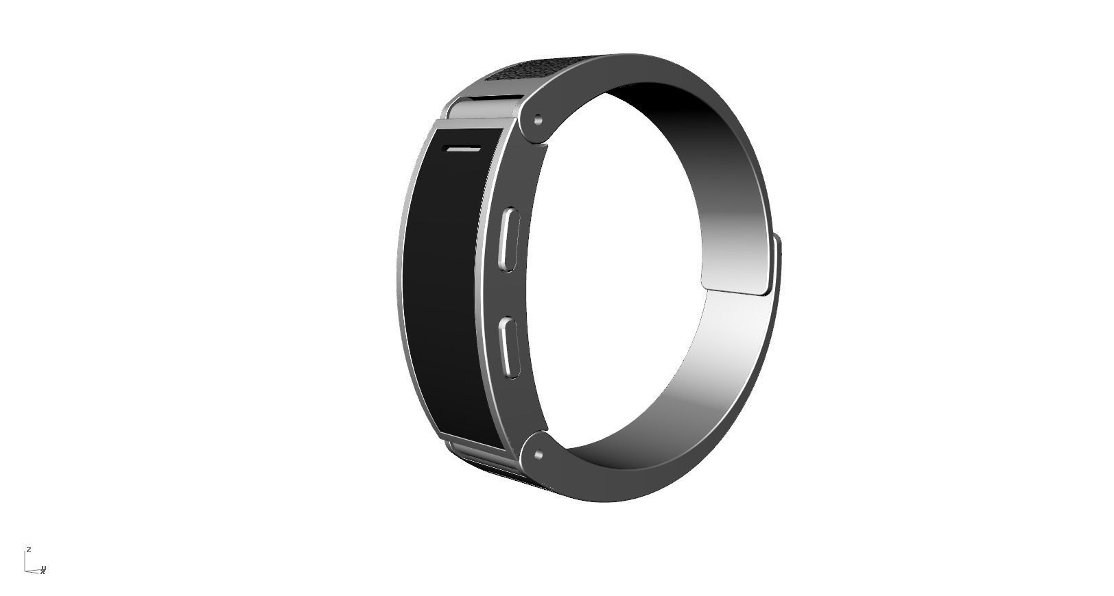 Metal smart watch 3d model design 3D print model_7