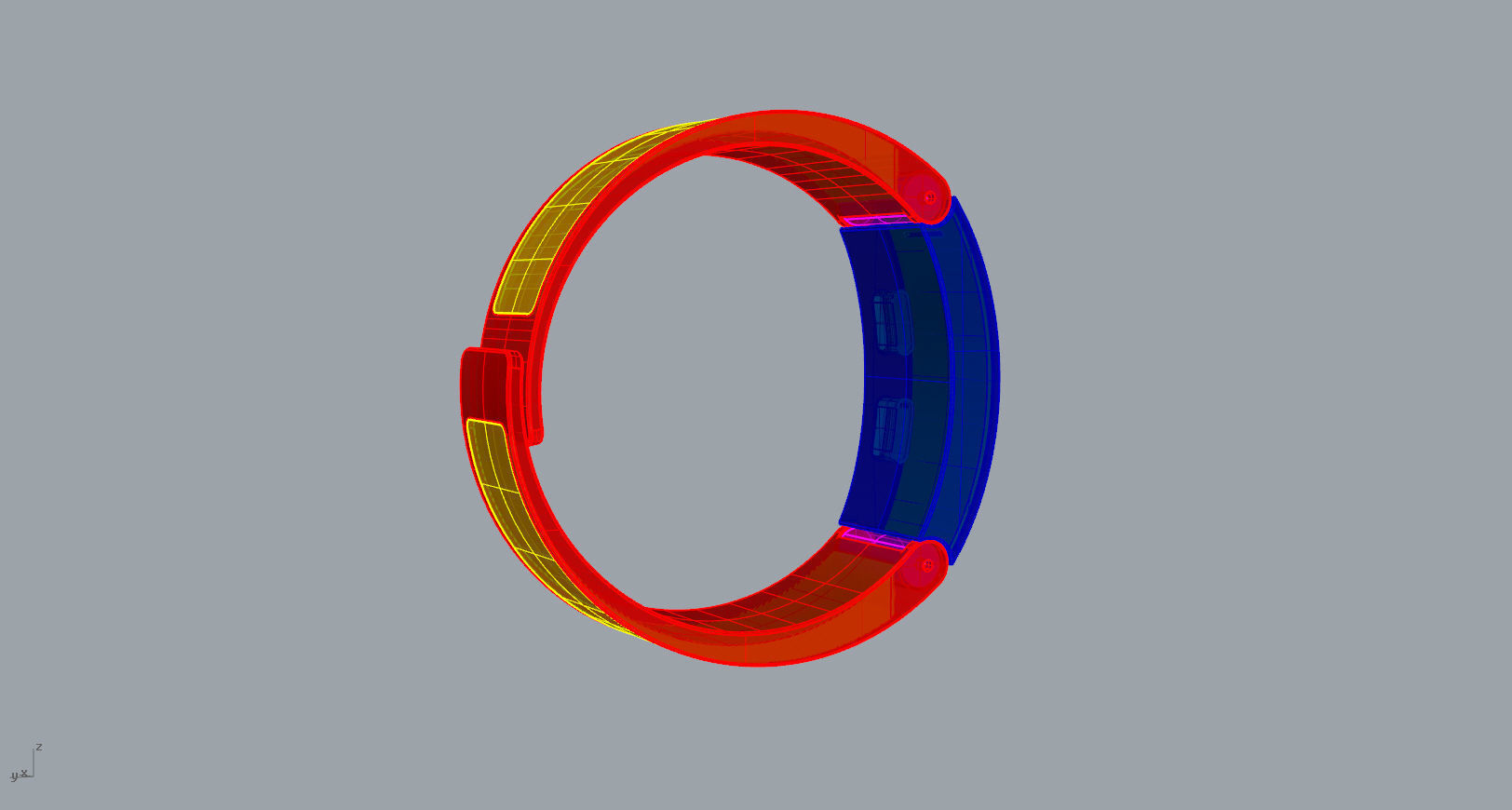Metal smart watch 3d model design 3D print model_22