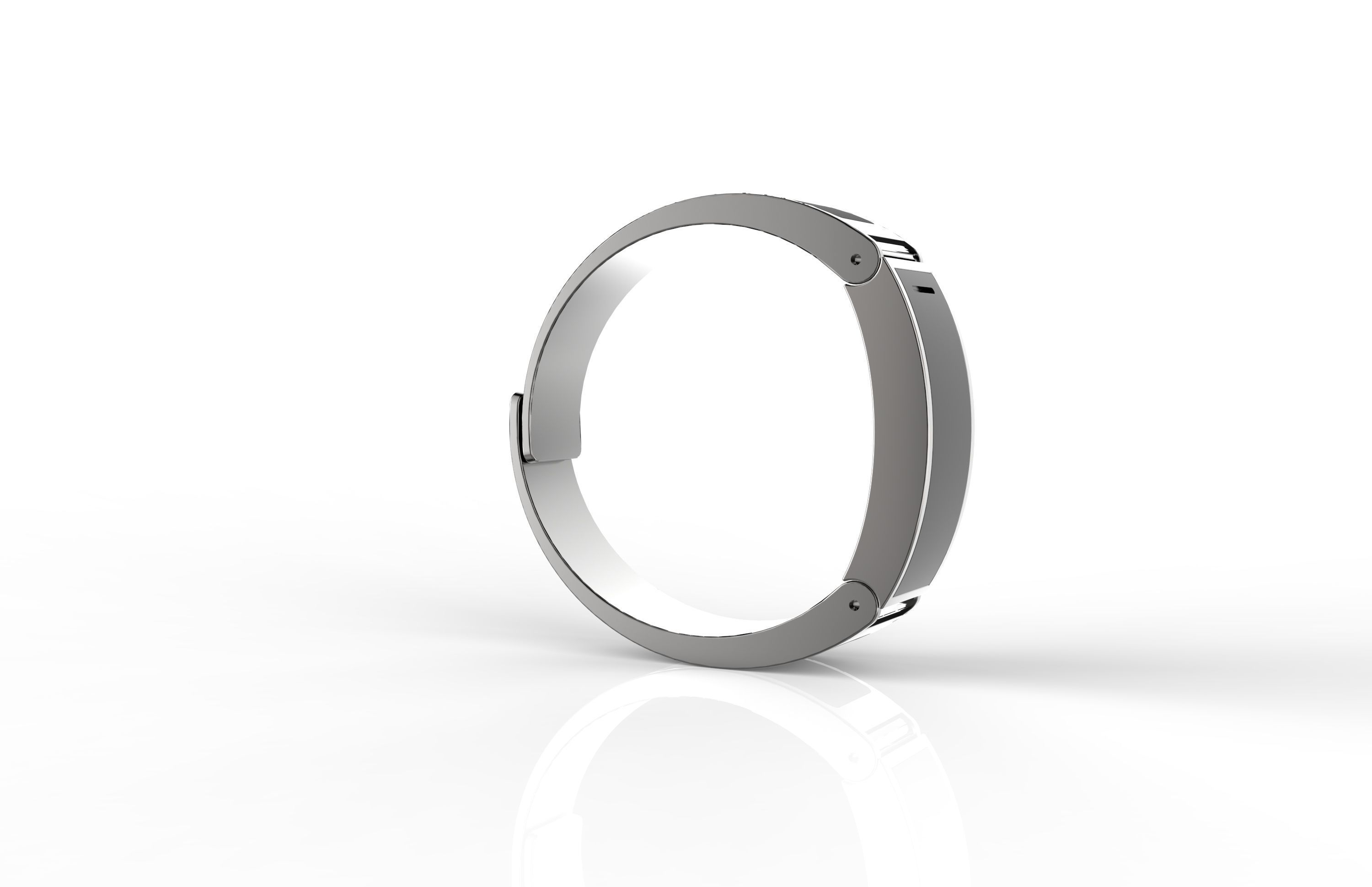 Metal smart watch 3d model design 3D print model_2