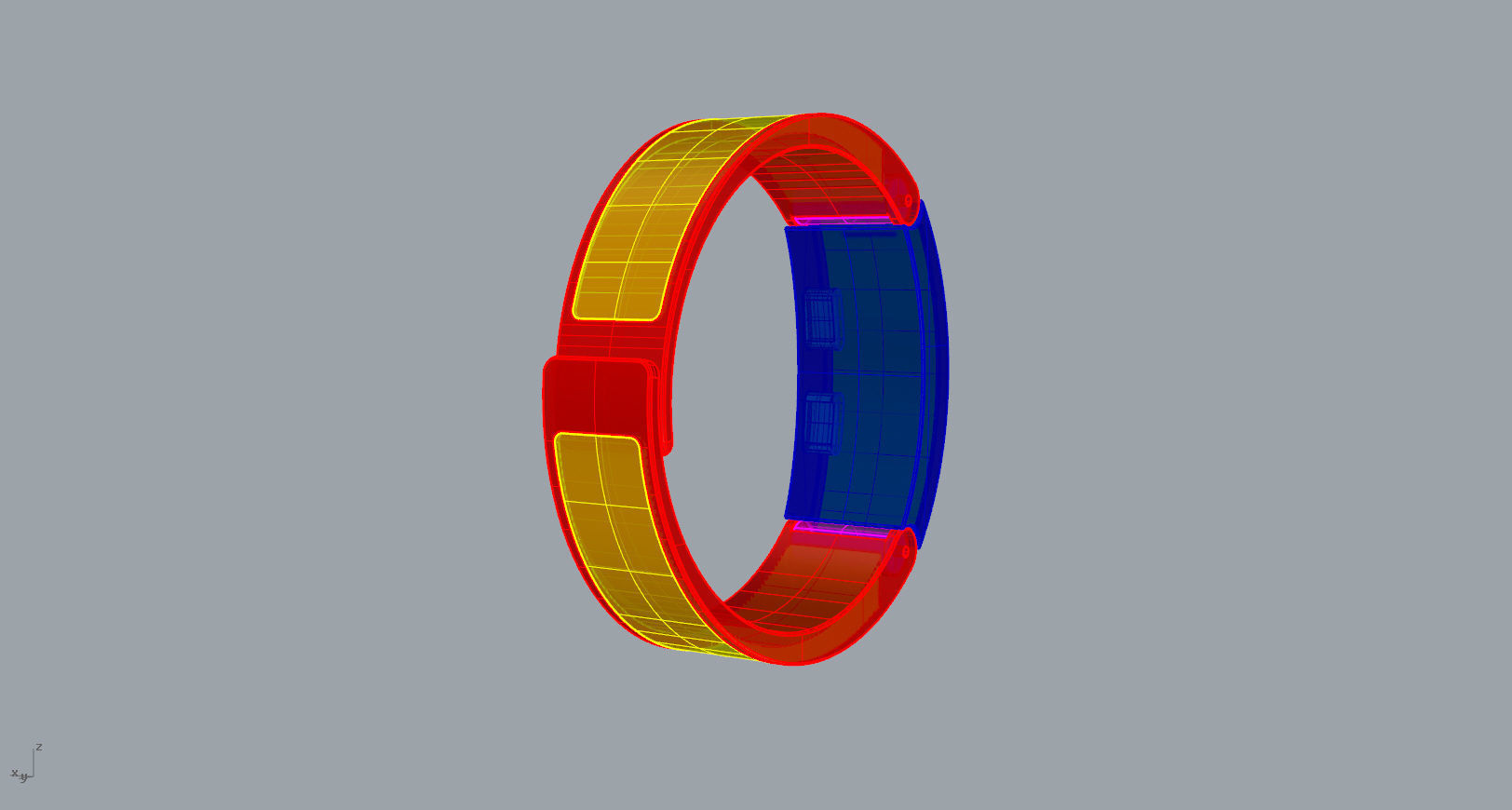 Metal smart watch 3d model design 3D print model_18