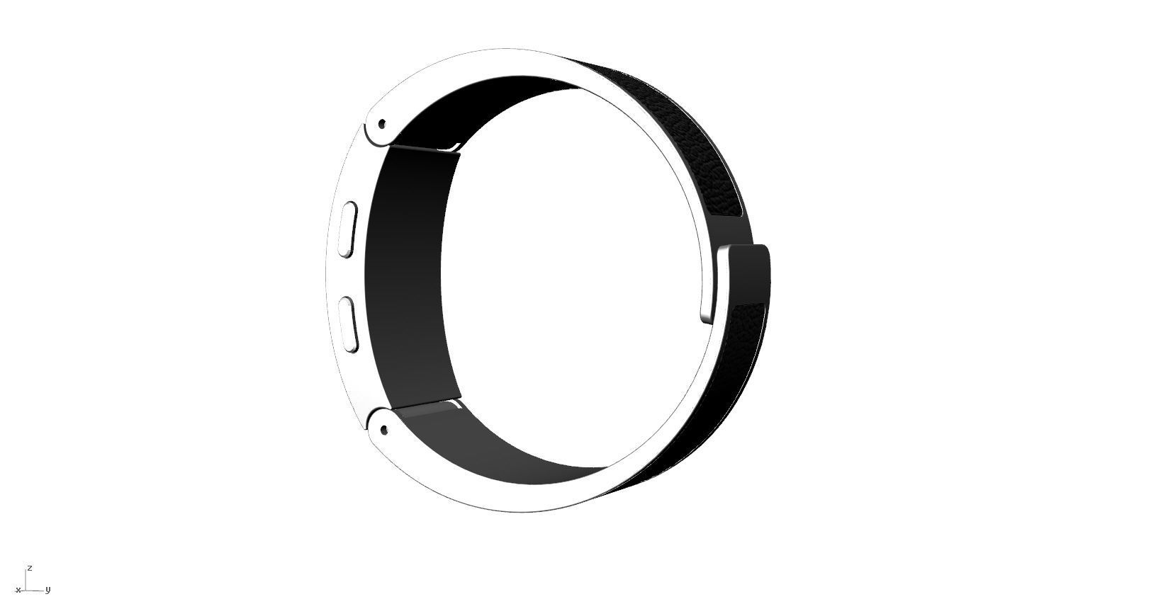 Metal smart watch 3d model design 3D print model_8