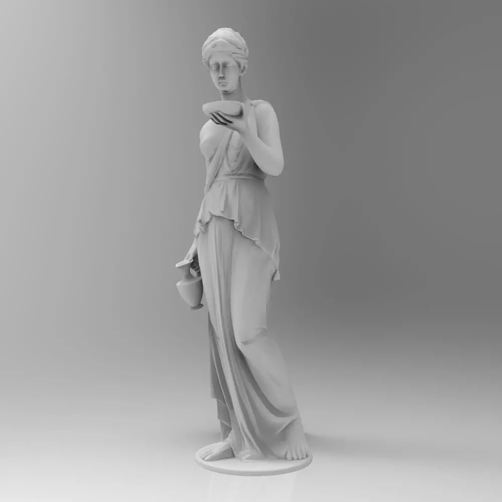 Hebe Statue 3D model_0