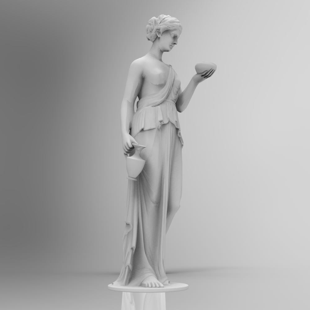 Hebe Statue 3D model_3