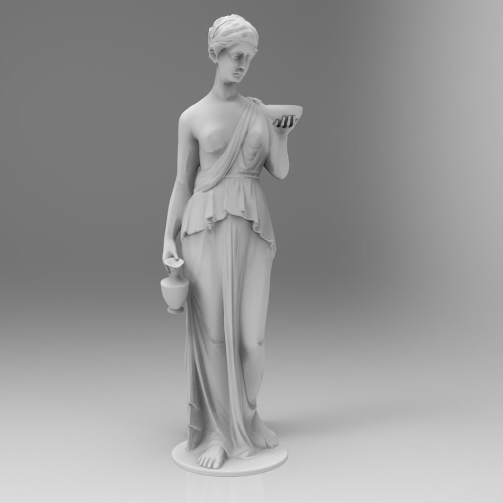 Hebe Statue 3D model_1