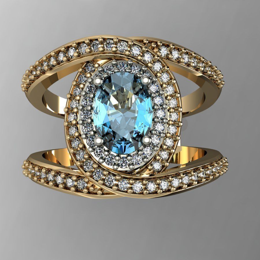  ring interweaving  3D print model_2