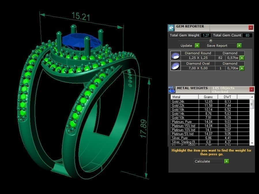  ring interweaving  3D print model_4