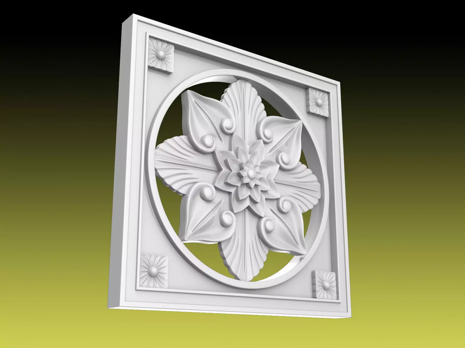 Rosette 021 3D print model_0