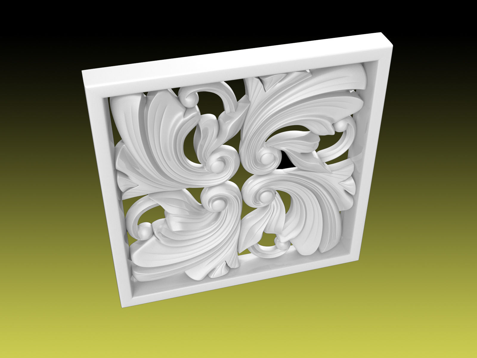 Rosette 022 3D print model_2