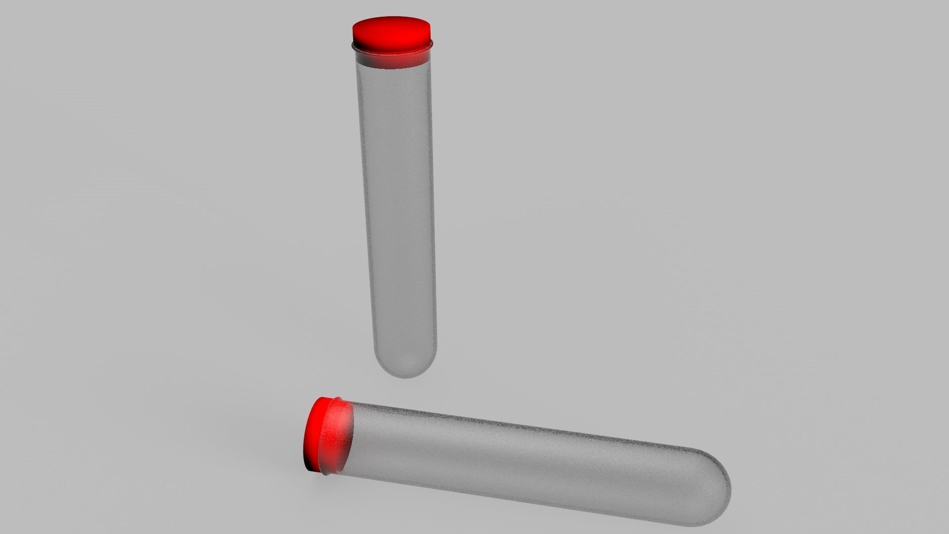 Test Tube With Cap Low-poly 3D model_1