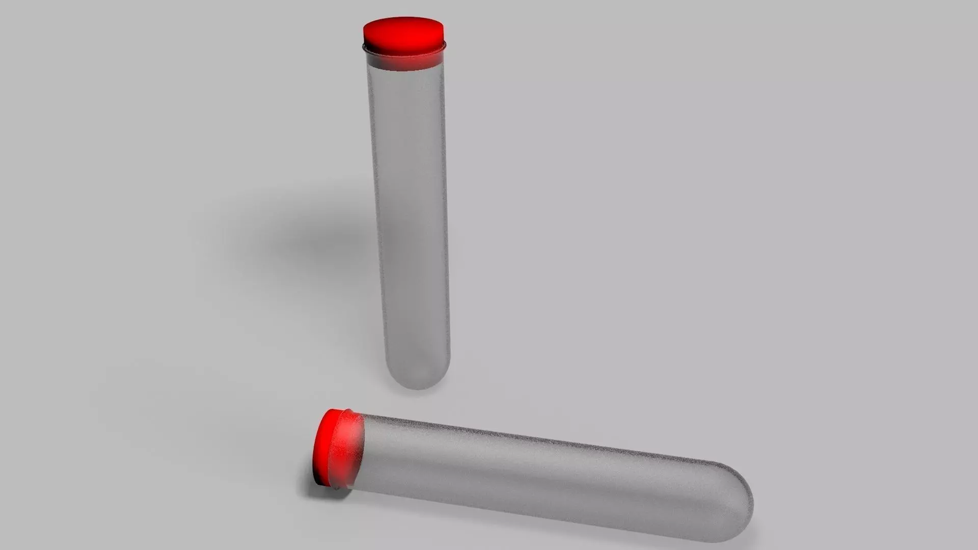 Test Tube With Cap Low-poly 3D model_0