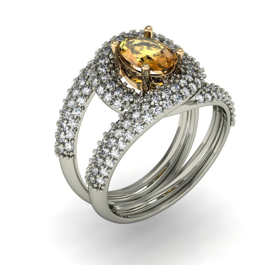  ring interweaving 3D print model_1