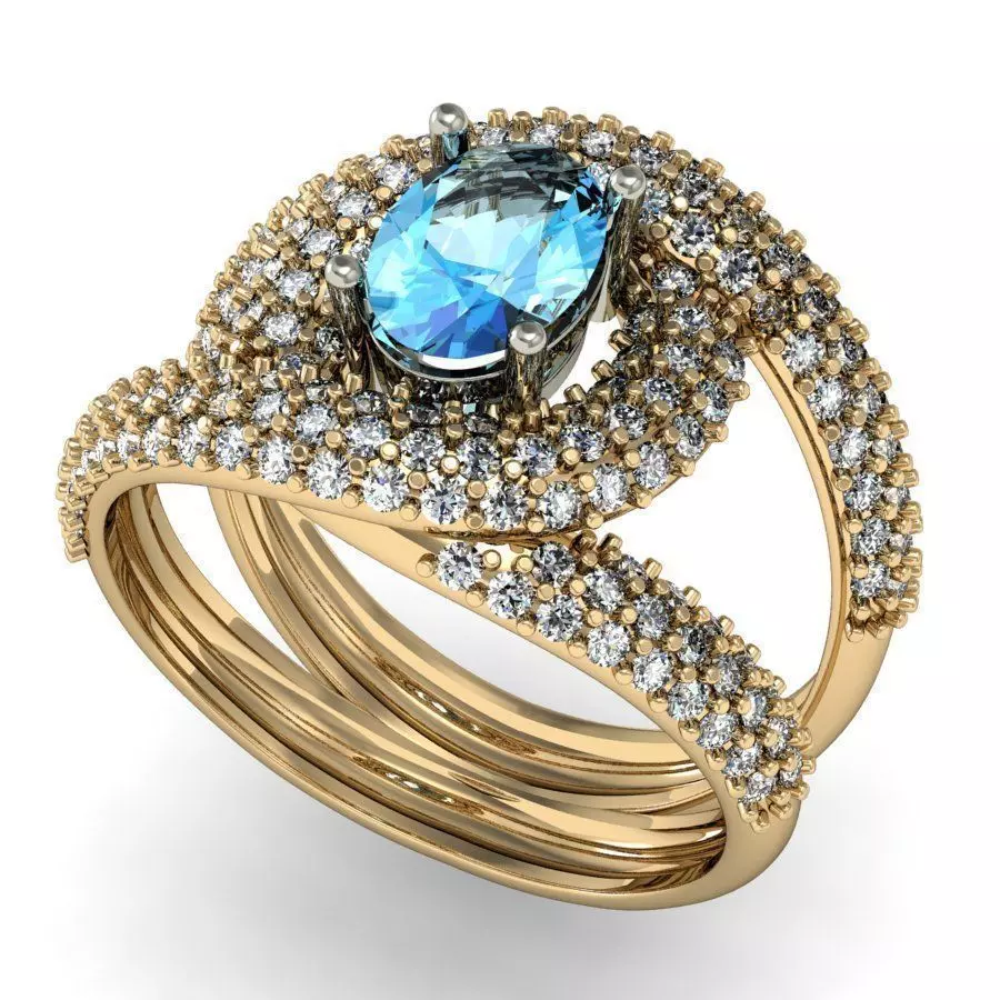  ring interweaving 3D print model_0