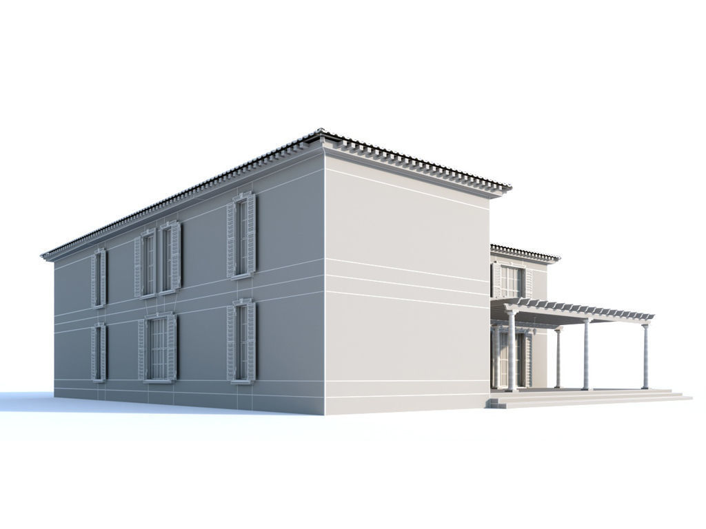  Mediterranean style villa  3D model_6