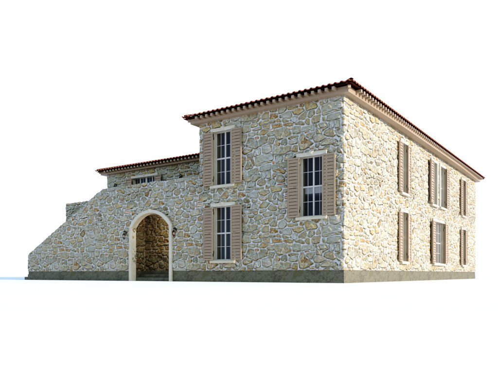  Mediterranean style villa  3D model_3