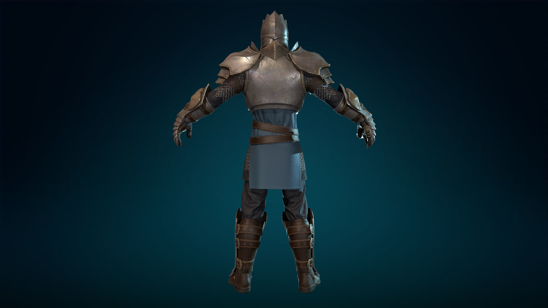 Knight - Rigged - Animated - Game Ready Low-poly 3D model_18