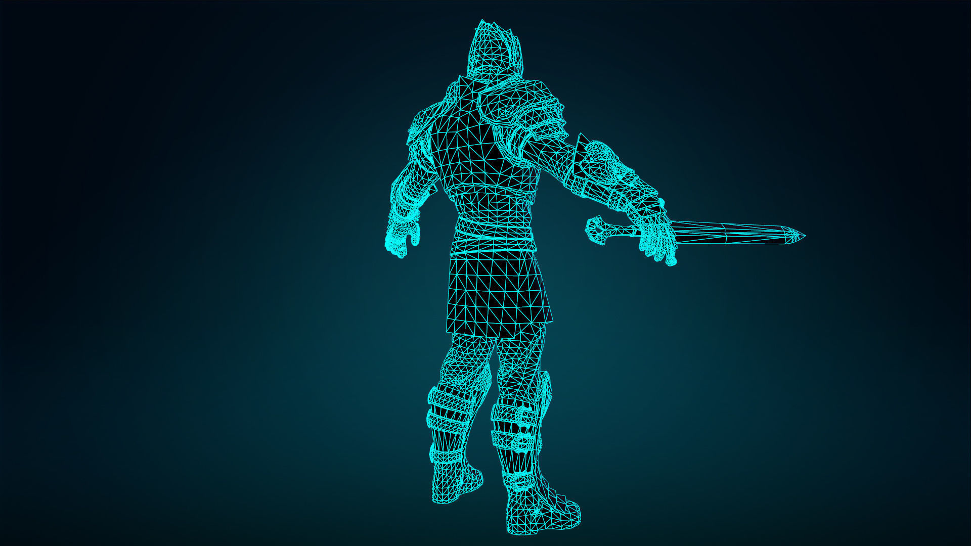 Knight - Rigged - Animated - Game Ready Low-poly 3D model_38