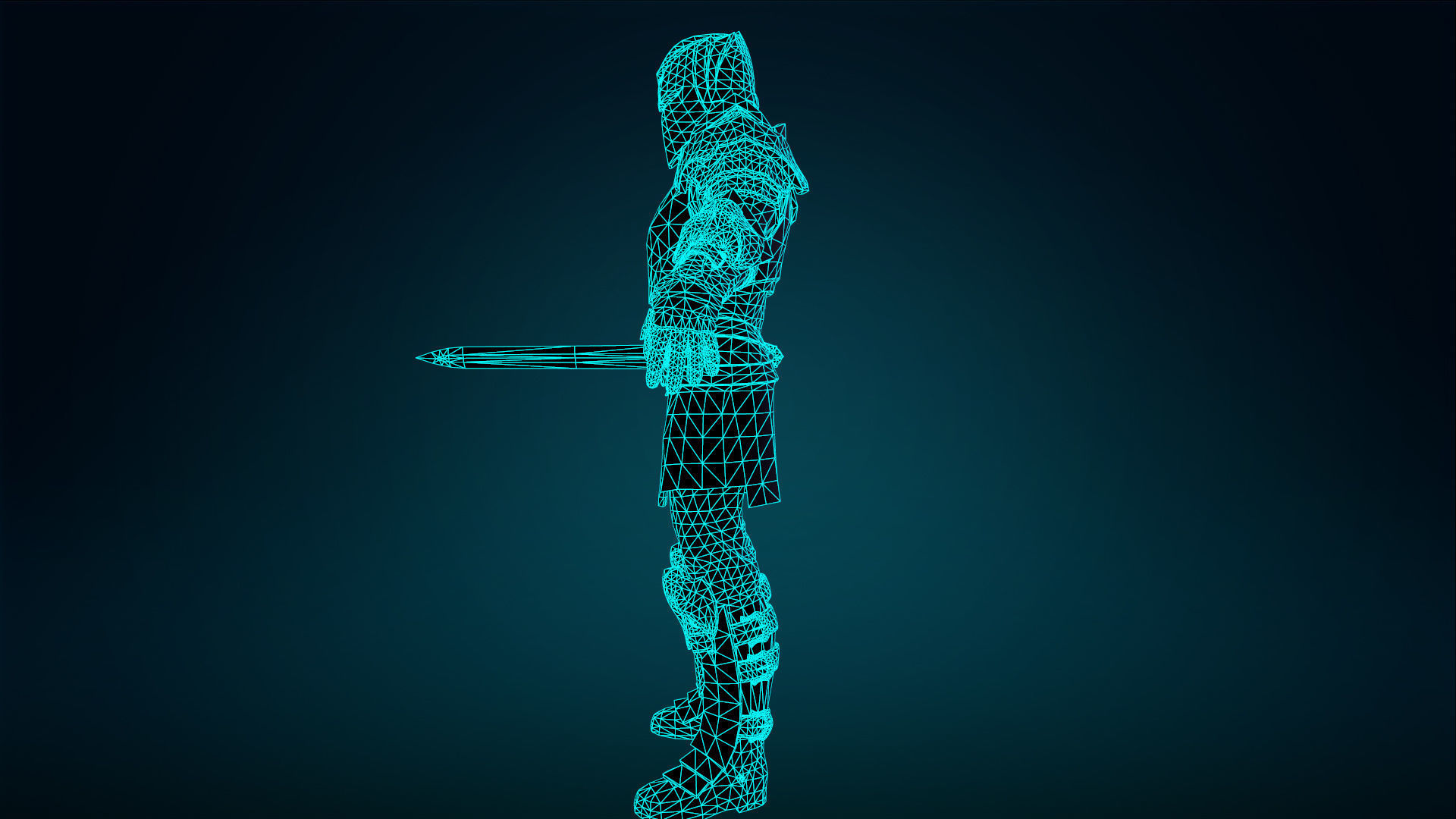 Knight - Rigged - Animated - Game Ready Low-poly 3D model_44